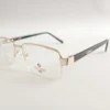 Men Women Rectangle Metal Acetate Halfrim Goldbrownblack Medium Eyeglasses Ehsmpum4 02 by Eye9 Optics