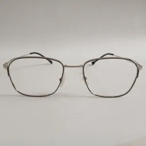 Men Women Rectangle Metal Blacksilver Medium Eyeglasses Efsmum1 01 by Eye9 Optics