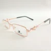 Men Women Rectangle Metal Goldblack Small Eyeglasses EfsmuS1 02 by Eye9 Optics