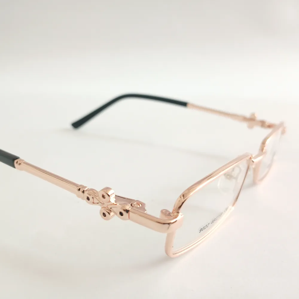 Men Women Rectangle Metal Goldblack Small Eyeglasses EfsmuS1 03 by Eye9 Optics