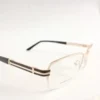 Men Women Rectangle Metal Halfrim Goldblack Large Eyeglasses Ehsmul1 03 by Eye9 Optics