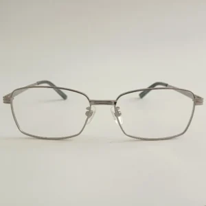 Men Women Rectangle Metal Silver Large Eyeglasses Efsmul1 001 by Eye9 Optics