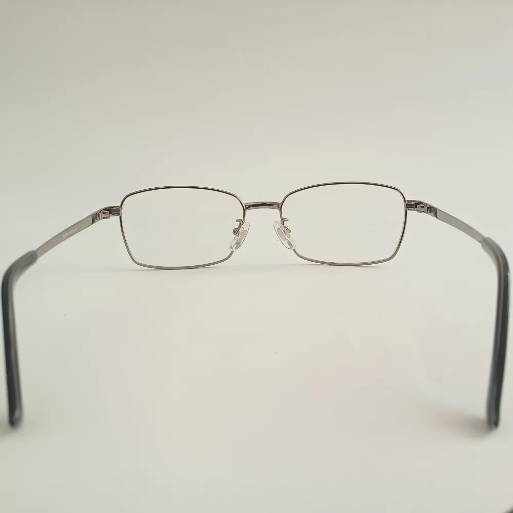 Men Women Rectangle Metal Silver Large Eyeglasses Efsmul1 005 by Eye9 Optics