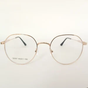 Men Women Round Metal Gold Medium Eyeglasses Efomum11 001 by Eye9 Optics
