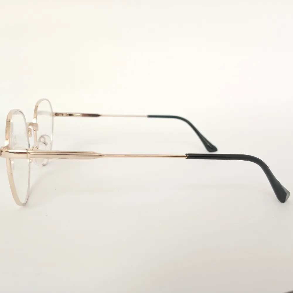 Men Women Round Metal Gold Medium Eyeglasses Efomum11 004 by Eye9 Optics
