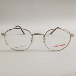 Men Women Round Metal Silver Medium Eyeglasses Efomum2 01 by Eye9 Optics