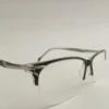 Women Cateye Oval Acetate Halfrim Blacksilver Large Eyeglasses Ehcopwl1 03 by Eye9 Optics