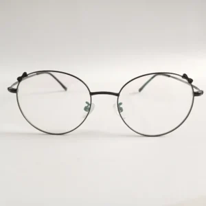 Women Round Metal Black Medium Eyeglasses Efomwm2 01 by Eye9 Optics