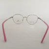 Women Round Metal Pinksilver Small Eyeglasses Efomws3 005 by Eye9 Optics