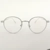 Women Round Metal Whitepurple Small Eyeglasses Efomws2 001 by Eye9 Optics