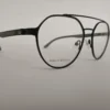 Men Women Aviator Geometric Metal Black Medium Eyeglasses Efagomum1 03 by Eye9 Optics