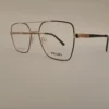 Men Women Aviator Geometric Metal Blackgold Large Eyeglasses Efagmul3 07 by Eye9 Optics