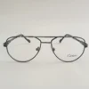 Men Women Aviator Geometric Metal Blacksilver Medium Eyeglasses Efagmum2 01 by Eye9 Optics