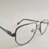 Men Women Aviator Geometric Metal Blacksilver Medium Eyeglasses Efagmum2 03 by Eye9 Optics