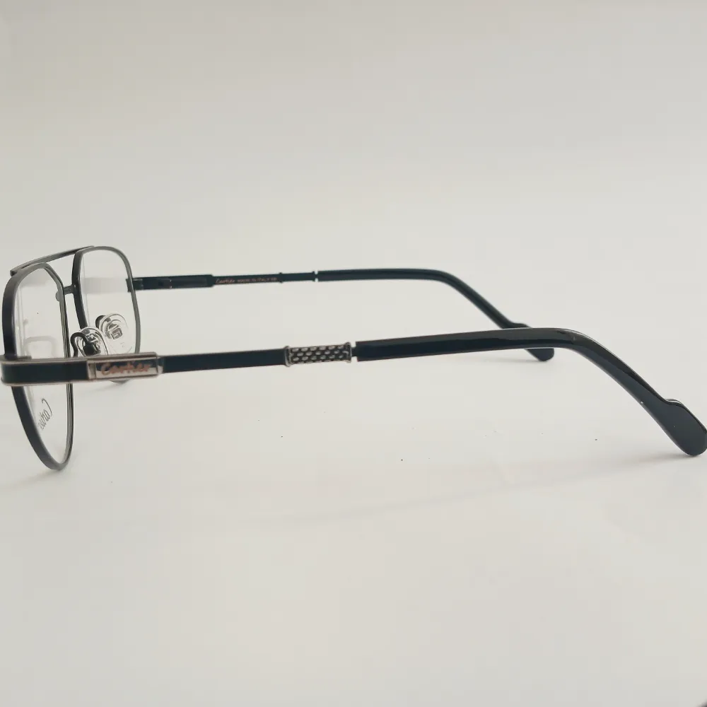 Men Women Aviator Geometric Metal Blacksilver Medium Eyeglasses Efagmum2 04 by Eye9 Optics