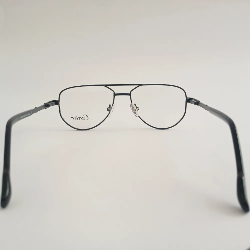 Men Women Aviator Geometric Metal Blacksilver Medium Eyeglasses Efagmum2 05 by Eye9 Optics