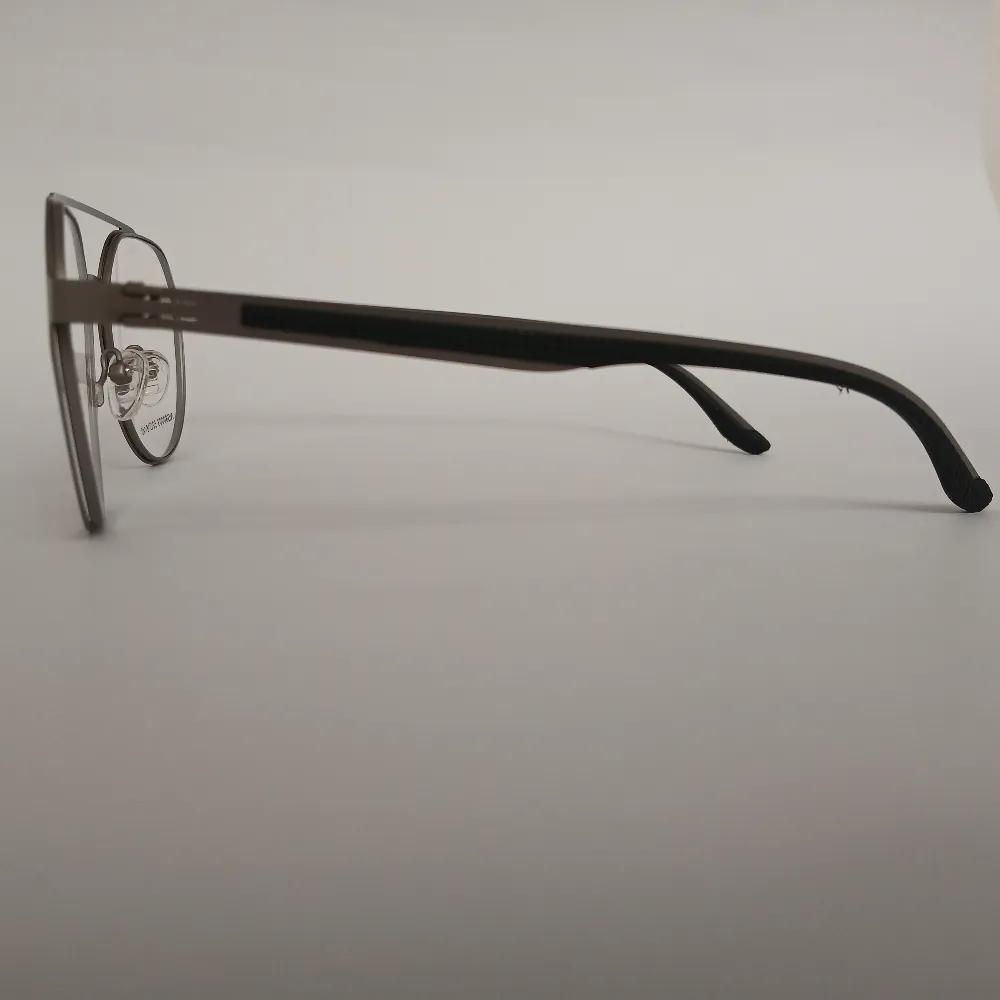 Men Women Aviator Geometric Metal Silver Medium Eyeglasses Efagomum1 04 by Eye9 Optics