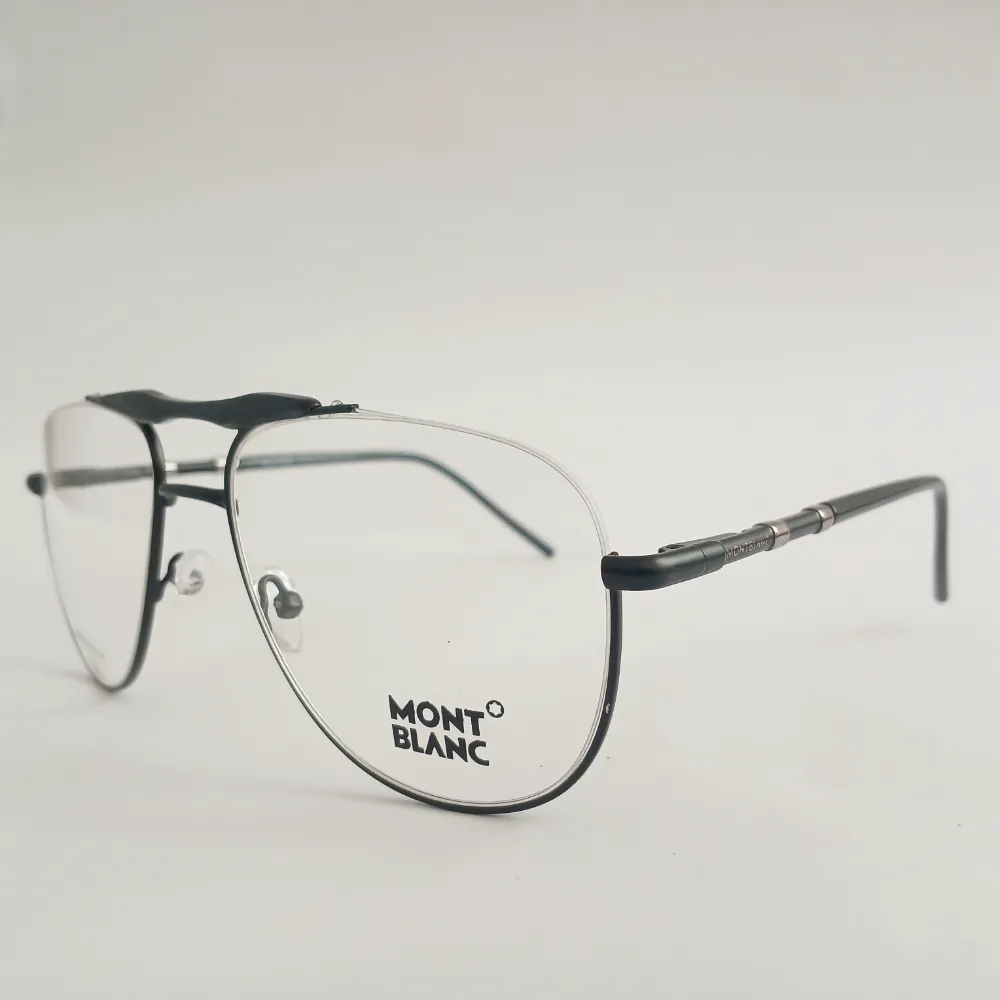 Men Women Aviator Metal Halfrim Black Large Eyeglasses Ehaomul1 02 by Eye9 Optics