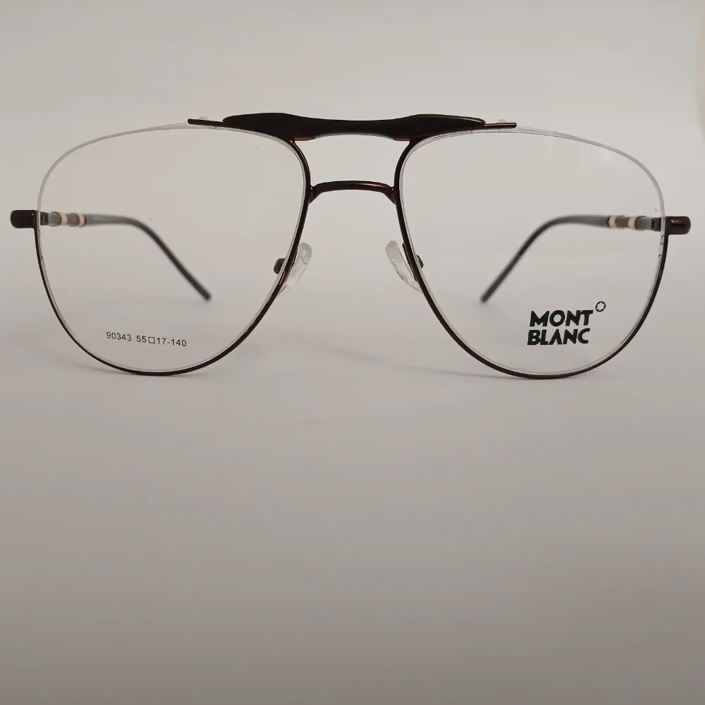 Men Women Aviator Metal Halfrim Brownbronze Large Eyeglasses Ehaomul1 01 by Eye9 Optics