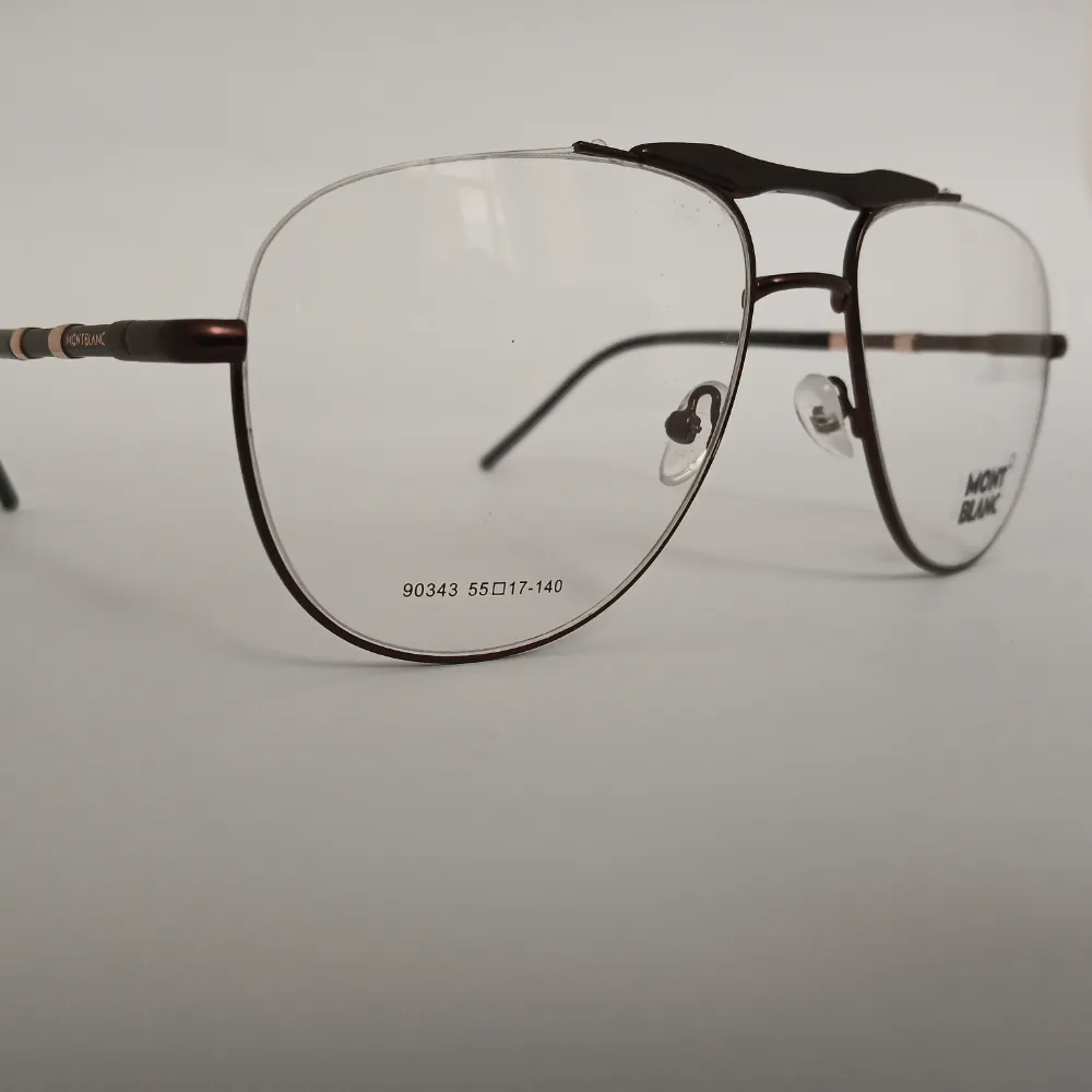 Men Women Aviator Metal Halfrim Brownbronze Large Eyeglasses Ehaomul1 03 by Eye9 Optics