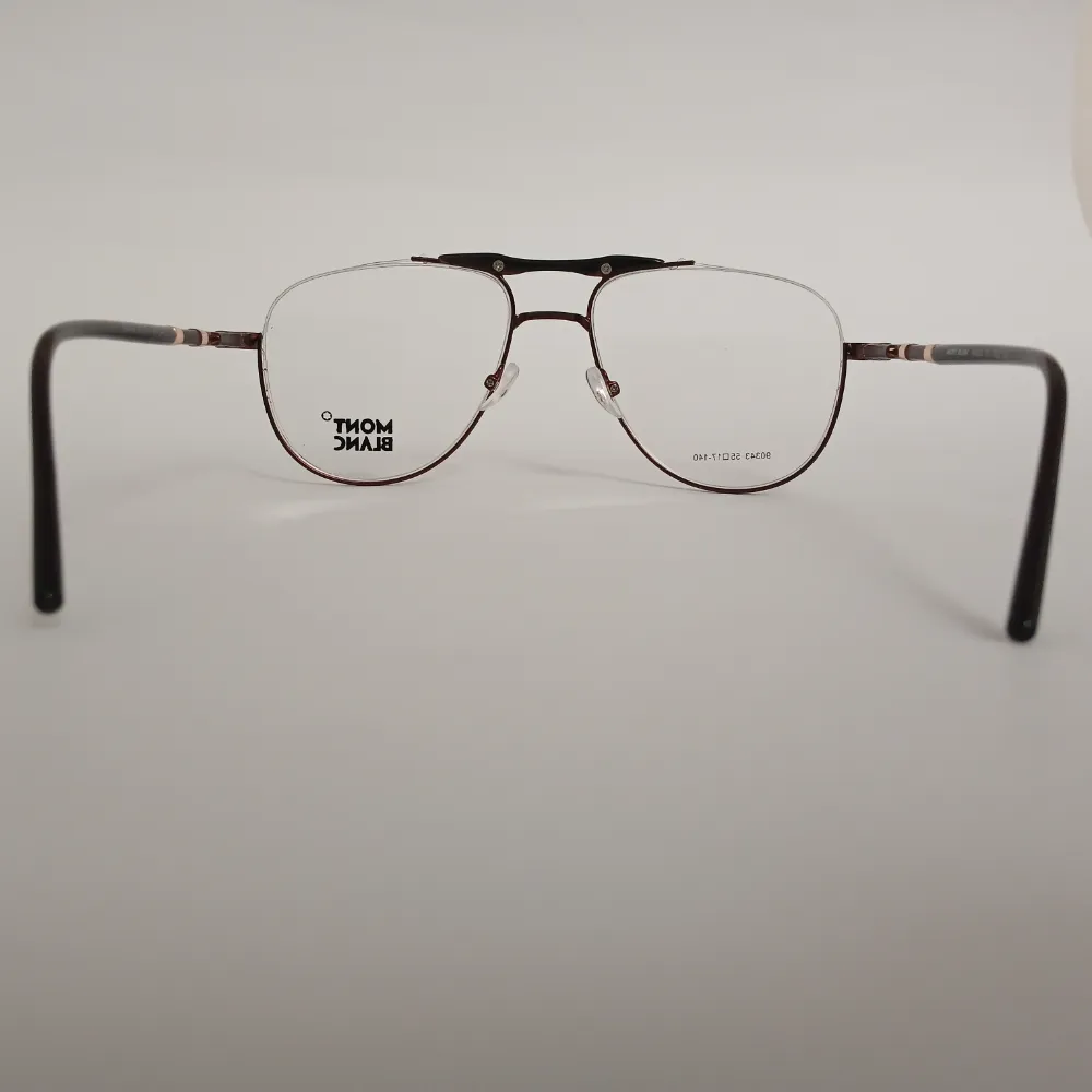 Men Women Aviator Metal Halfrim Brownbronze Large Eyeglasses Ehaomul1 05 by Eye9 Optics
