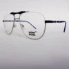 Men Women Aviator Metal Halfrim Silverblue Large Eyeglasses Ehaomul1 02 by Eye9 Optics