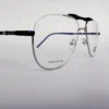 Men Women Aviator Metal Halfrim Silverblue Large Eyeglasses Ehaomul1 03 by Eye9 Optics
