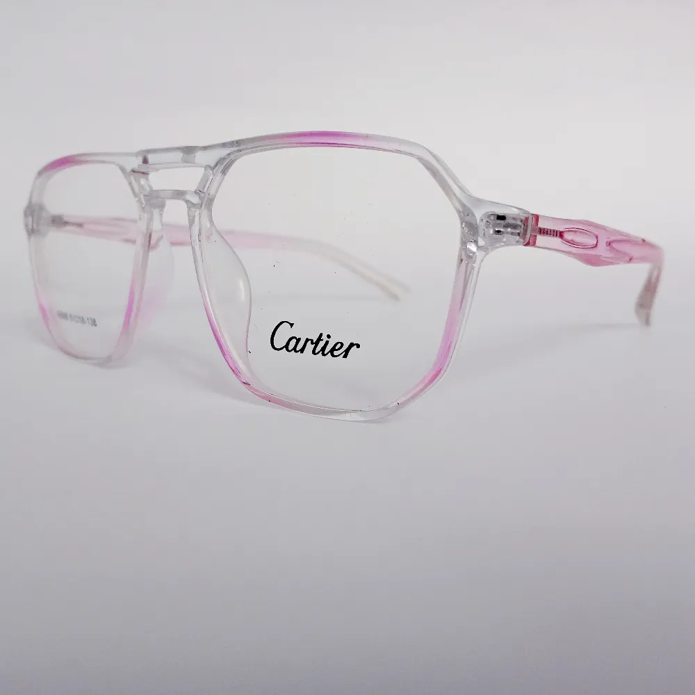 Men Women Aviator Oval Acetate Transparentpink Medium Eyeglasses Efaopum2 02 by Eye9 Optics