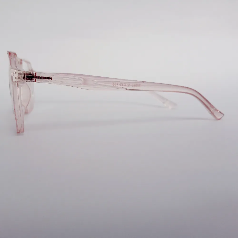 Men Women Aviator Oval Acetate Transparentskin Medium Eyeglasses Efaopum2 04 by Eye9 Optics