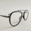 Men Women Aviator Oval Metal Acetate Blackbronze Medium Eyeglasses Efaompus2 03 by Eye9 Optics