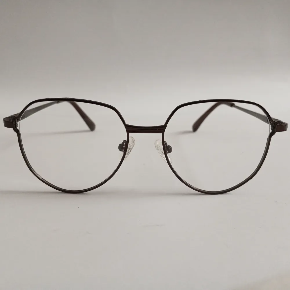 Men Women Geometric Metal Bronze Medium Eyeglasses Efgmum4 01 by Eye9 Optics