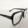 Men Women Geometric Square Acetate Black Medium Eyeglasses Efgspum1 003 by Eye9 Optics