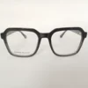 Men Women Geometric Square Acetate Translucentblack Medium Eyeglasses Efgspum1 001 by Eye9 Optics