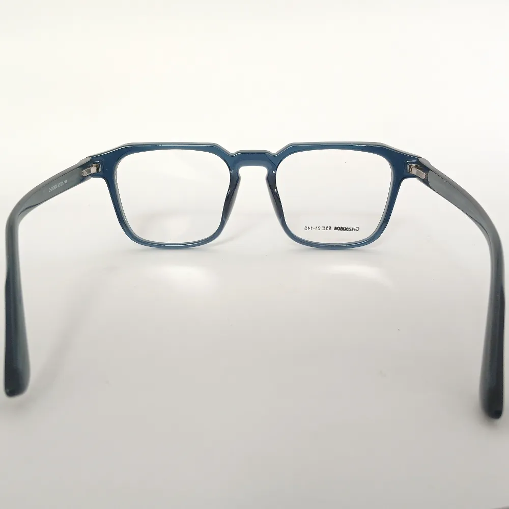 Men Women Geometric Square Acetate Translucentblue Large Eyeglasses Efgspul1 005 by Eye9 Optics