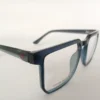 Men Women Geometric Square Acetate Translucentblue Medium Eyeglasses Efgspum3 003 by Eye9 Optics