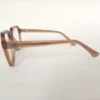 Men Women Geometric Square Acetate Translucentbrown Medium Eyeglasses Efgspum1 004 by Eye9 Optics