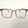 Men Women Geometric Square Acetate Translucentbrown Medium Eyeglasses Efgspum3 001 by Eye9 Optics