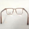 Men Women Geometric Square Acetate Translucentbrown Medium Eyeglasses Efgspum3 005 by Eye9 Optics