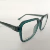 Men Women Geometric Square Acetate Translucentgreen Medium Eyeglasses Efgspum1 003 by Eye9 Optics