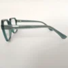 Men Women Geometric Square Acetate Translucentgreen Medium Eyeglasses Efgspum1 004 by Eye9 Optics