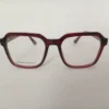 Men Women Geometric Square Acetate Translucentred Medium Eyeglasses Efgspum1 001 by Eye9 Optics