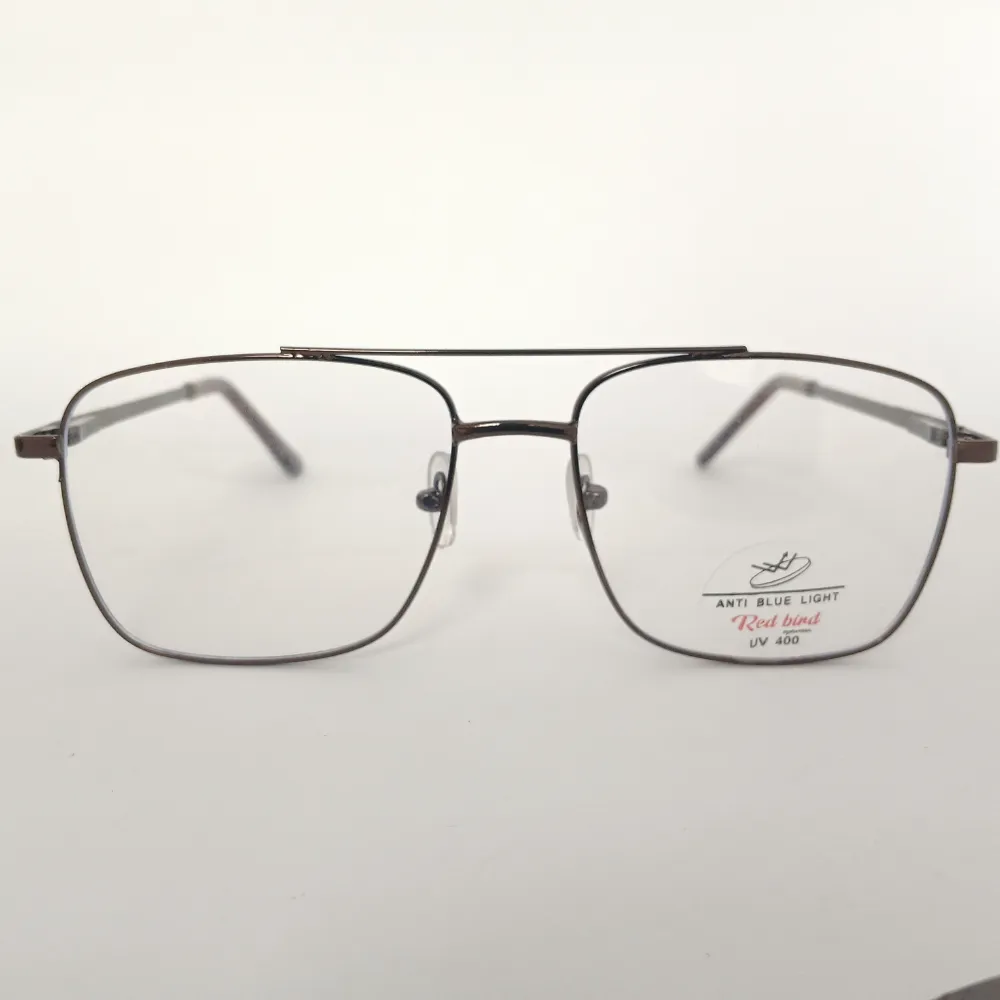 Men Women Navigator Metal Bronze Medium Eyeglasses Efasmum1 001 by Eye9 Optics