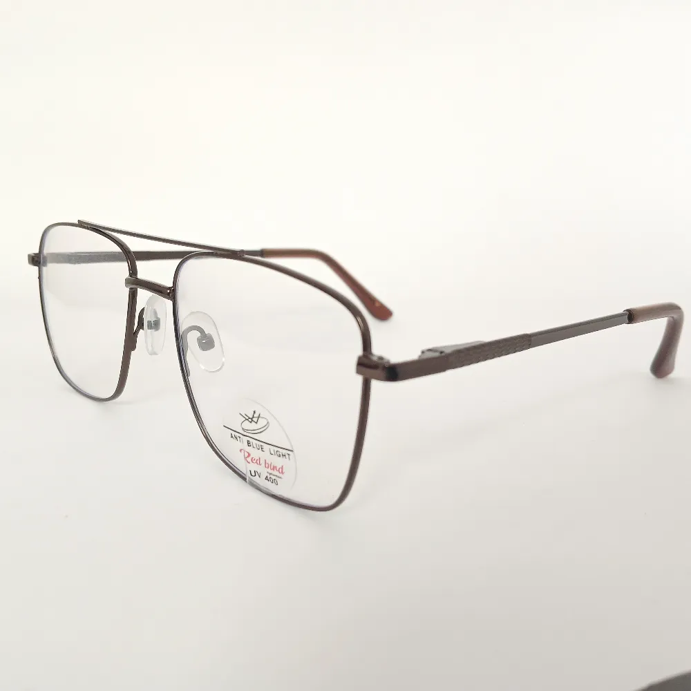 Men Women Navigator Metal Bronze Medium Eyeglasses Efasmum1 002 by Eye9 Optics