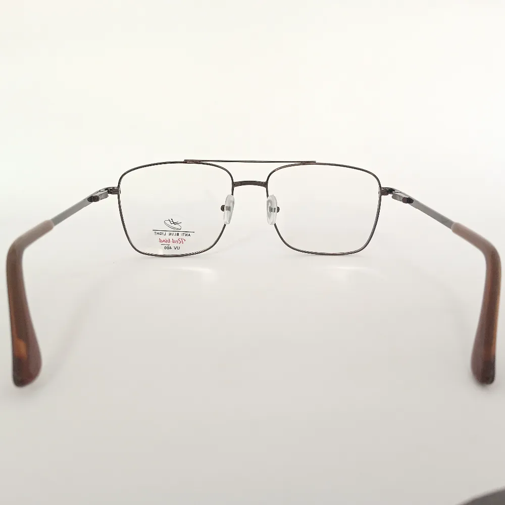Men Women Navigator Metal Bronze Medium Eyeglasses Efasmum1 005 by Eye9 Optics