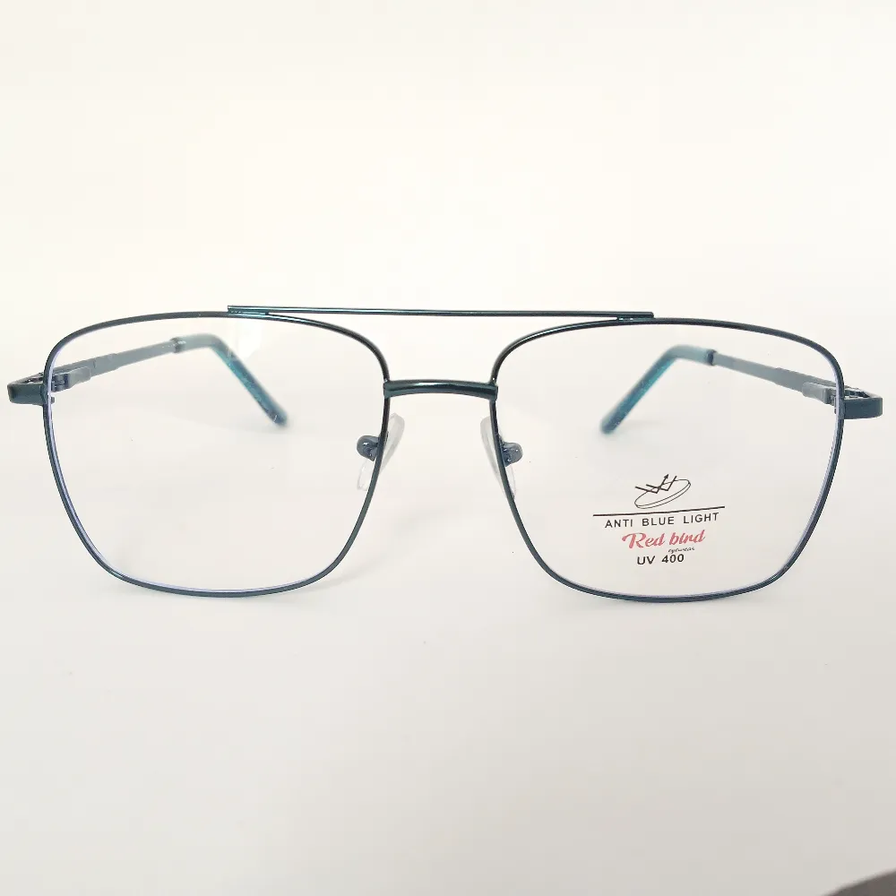 Men Women Navigator Metal Cyan Medium Eyeglasses Efasmum1 001 by Eye9 Optics