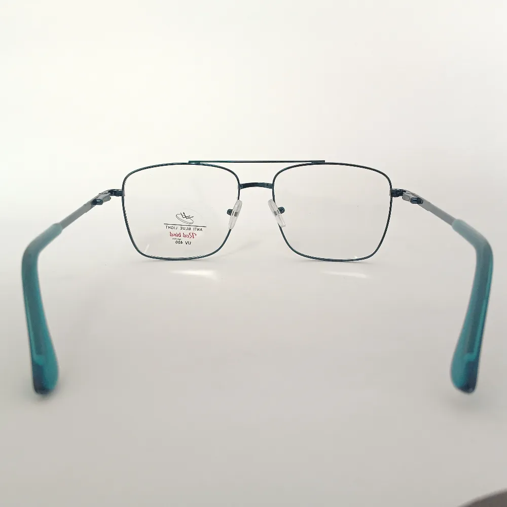 Men Women Navigator Metal Cyan Medium Eyeglasses Efasmum1 005 by Eye9 Optics