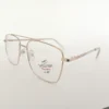 Men Women Navigator Metal Gold Medium Eyeglasses Efasmum1 002 by Eye9 Optics