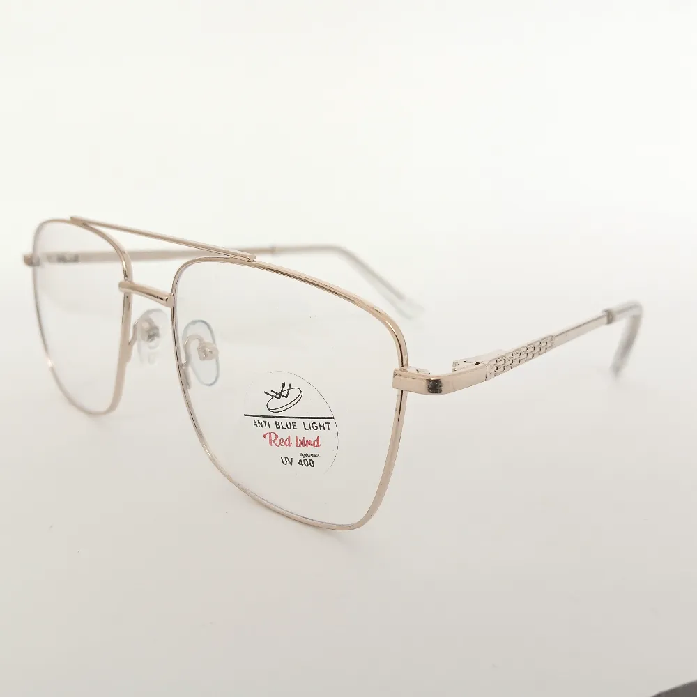 Men Women Navigator Metal Gold Medium Eyeglasses Efasmum1 002 by Eye9 Optics