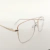 Men Women Navigator Metal Gold Medium Eyeglasses Efasmum1 003 by Eye9 Optics