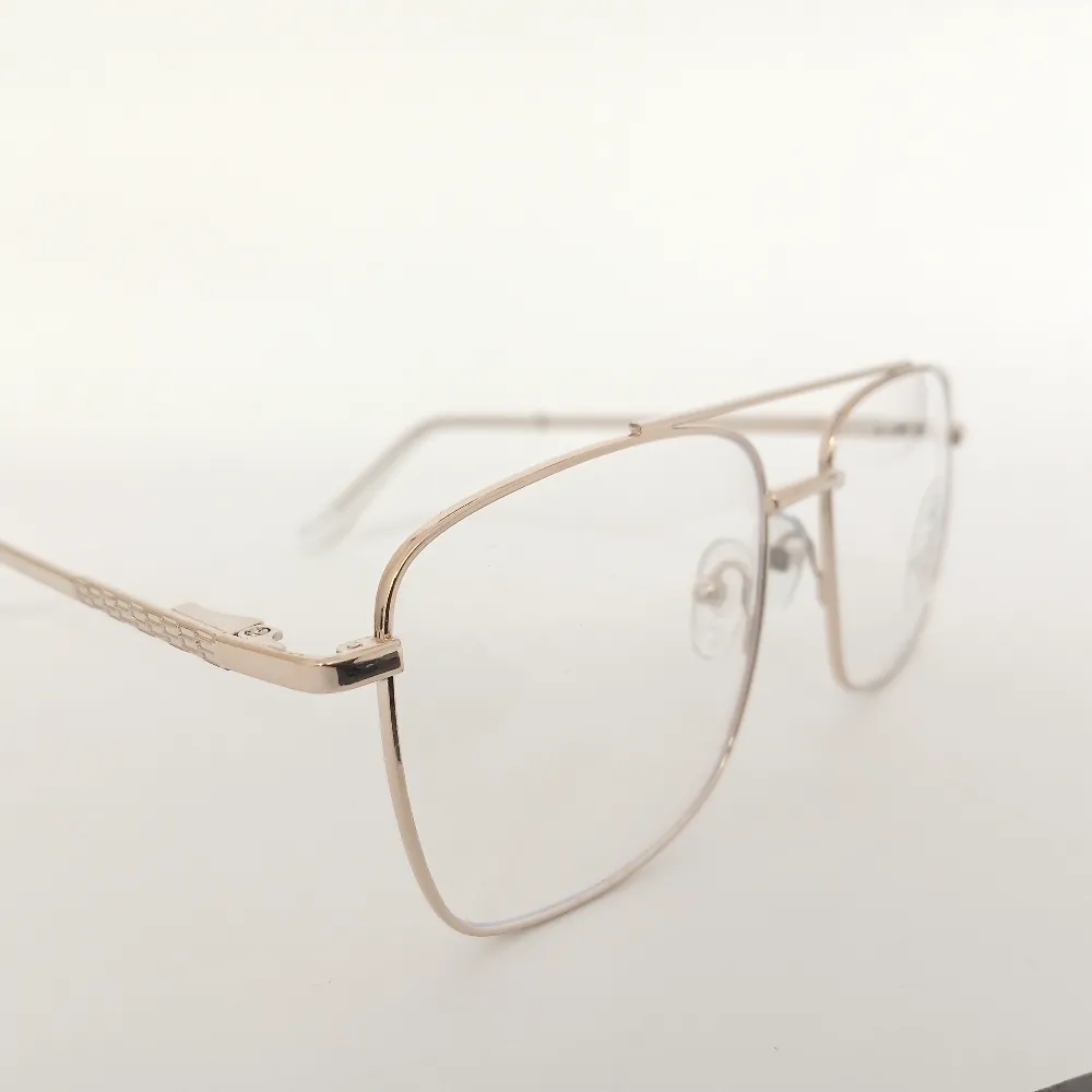 Men Women Navigator Metal Gold Medium Eyeglasses Efasmum1 003 by Eye9 Optics